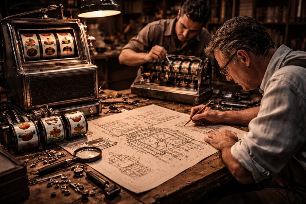 Cómo se diseñaban las primeras máquinas tragamonedas